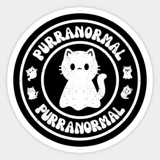 Purranormal Cat Pun Sticker